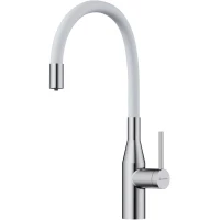 Смеситель для кухни с подключением к фильтру Omoikiri Yatomi-2-Plus BN-WH нержавеющая сталь/белый 4994345