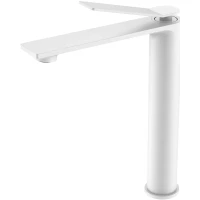 Смеситель для раковины Vincea Verse VBF-2VE2MW без донного клапана, белый матовый