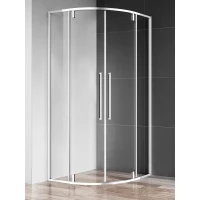 Душевой уголок AQUAme AQM7101-8 79,5x79,5 см, профиль хром, стекло прозрачное