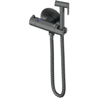 Гигиенический душ Wonzon & Woghand WW-88819902-BGM с термостатом, темный графит матовый