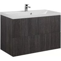 Тумба под раковину Art&Max Verona Push AM-Verona-Push-900-2C-SO-KD 89,6 см, подвесная, кадена дарк