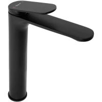 Смеситель для раковины Rea Marco REA-B4896 без донного клапана, черный матовый