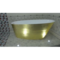 Акриловая ванна Lagard Auguste Treasure Gold lgd-agst-tg 170x75 см, отдельностоящая, золотой