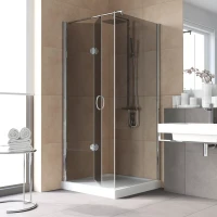 Душевой уголок Vegas Glass GPS-Fis LUX 80*110 07 07 L 80x110 см L, профиль матовый хром, стекло графитовое