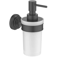Дозатор для жидкого мыла Aquatek Классик AQ4505MB настенный, черный матовый