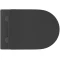 Унитаз подвесной Aqueduto Cone CON0140 безободковый, с сиденьем микролифт, черный матовый - 5