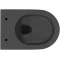 Унитаз подвесной Aqueduto Cone CON0140 безободковый, с сиденьем микролифт, черный матовый - 4