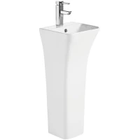 Раковина WeltWasser Leerbach 3434 GL-WT 10000013331 34x34 см, напольная, белый