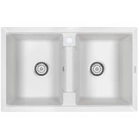 Кухонная мойка Paulmark Tandem белый PM238150-WH