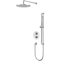 Душевой комплект Whitecross Y YSET09NIB 300 мм, с термостатом, никель матовый