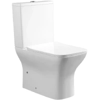 Унитаз-компакт Ceruttispa Elleros CT10093 безободковый, с сиденьем микролифт, белый