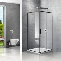 Душевой уголок 89x89 см Vincea Slim VSS-2SL900CLB прозрачное