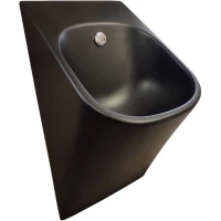 Писсуар Artceram La Fontana LFO002 17 34 подвесной, скрытый подвод воды, черный матовый