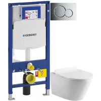 Комплект подвесной унитаз MEER MR-2102 + система инсталляции Geberit 111.300.00.5 + 115.770.21.5 + 111.815.00.1