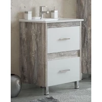 Тумба белый глянец/антик 72 см Corozo Верона SD-00000347