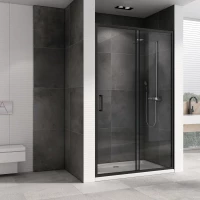 Душевая дверь 130 см Abber Schwarzer Diamant AG30130B5 прозрачное