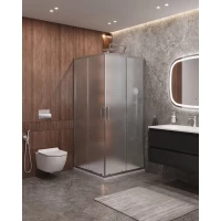 Душевой уголок Cezares Molveno MOLVENO-A-2-90-P-Cr 90x90 см, профиль хром, стекло текстурное