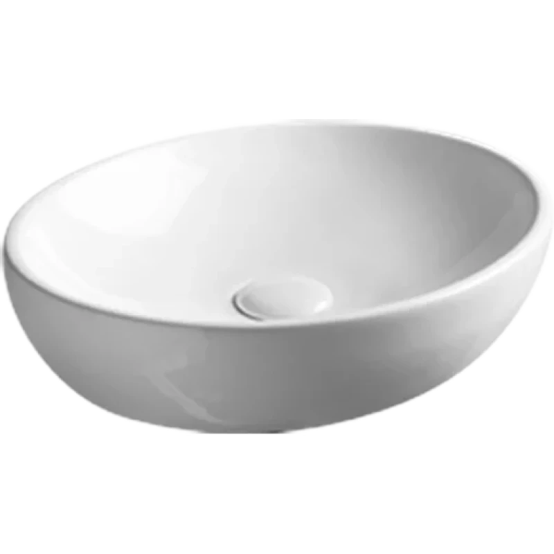 Раковина-чаша AXA H10 8208101 50x32 см, накладная, встраиваемая снизу, белый глянец