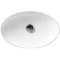 Раковина-чаша AXA H10 8208101 50x32 см, накладная, встраиваемая снизу, белый глянец - 2