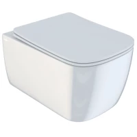 Унитаз подвесной IDDIS Bridge BRIRDSEi25 безободковый, с сиденьем микролифт, белый