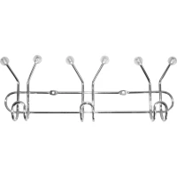 Планка с крючками Axentia Top Star 280885 для ванны, хром