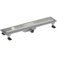 Душевой трап (лоток) Good Door ТЛ00015 55 см, с решеткой, 2 в 1 под плитку, нержавеющая сталь