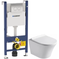 Комплект подвесной унитаз MEER MR-2104 + система инсталляции Geberit 458.124.21.1