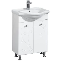 Тумба с раковиной белый глянец 60,5 см Акватон Лиана 1A1631K0LL010