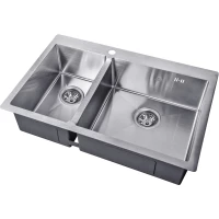 Кухонная мойка Zorg SH 78-2-51-R 78x51 см, нержавеющая сталь