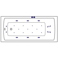 Гидромассажная система золото Sanjet Ultra SJ-ULTRA-GD