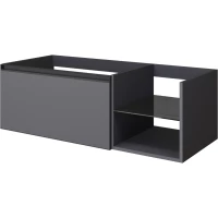 Тумба под раковину Armadi Art Quatro Antracite 790-M6-120-A-A 120 см L, подвесная, антрацит матовый