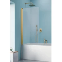 Шторка на ванну Radaway Nes Gold PNJ I 100 Left 10011100-09-01L 100 см L, профиль золотой, стекло прозрачное