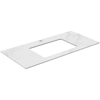 Столешница 100 см белый матовый для раковин встраиваемых снизу Kerama Marazzi Plaza Classic Монте Тиберио PL3.SG507100R\100