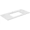 Столешница 100 см белый матовый для раковин встраиваемых снизу Kerama Marazzi Plaza Classic Монте Тиберио PL3.SG507100R\100 - 1