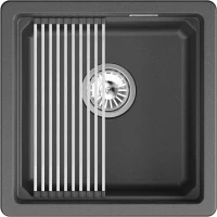 Кухонная мойка Granula 4501iU, ЧЁРНЫЙ 45x45 см, черный