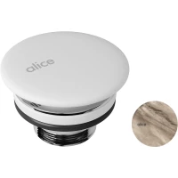 Выпуск для раковины Alice Amazon PIL00688 универсальный, бежевый мрамор