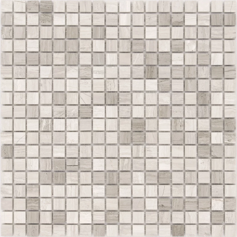 Мозаика Pietrine 4 Travertino Silver POL 15x15x4