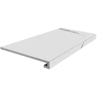 Ступень Kerama Marazzi Монте Тиберио клееная белый матовый 33x80 SG849990R/GCF 