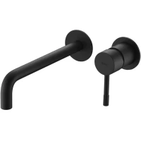 Смеситель для раковины Boheme Uno 465-B встраиваемый, черный матовый