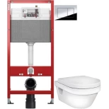 Изображение товара комплект подвесной унитаз gustavsberg hygienic flush 5g84hr01 + система инсталляции tece 9400412