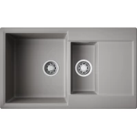 Кухонная мойка Omoikiri Artgranit Daisen 86-2-GR 4993475 86x51 см, ленинградский серый