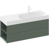 Тумба под раковину Ravak Lite X000001882 120 см L, подвесная, зеленый матовый