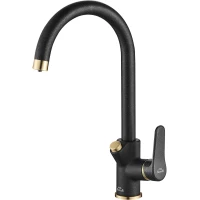 Смеситель для кухни Zorg SH 901 BLACK BR с подключением к фильтру, бронза/черный