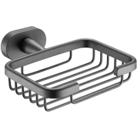 Мыльница Belz B90502-1 настенная, оружейная сталь матовый