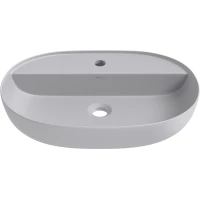 Раковина-чаша Wellsee Chic Riviera 326818000 50x38 см, накладная, серый матовый