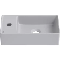 Раковина Wellsee WC Area 321809000 41x23 см R, рукомойник, серый матовый