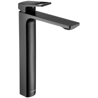 Смеситель для раковины Swedbe Kronos 2015B без донного клапана, черный матовый