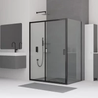 Душевой уголок 120x90 см RGW CL-48B (CL-14B+Z-050-1B) Classic 32094892-014 прозрачное