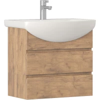 Тумба под раковину Vigo Wing tp.WIN.BAL.60.2Y дуб золотой 56 см, подвесная, дуб золотой