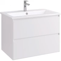 Тумба под раковину Акватон Люмин 1A294001A52B0 73,4 см, подвесная, белый матовый
